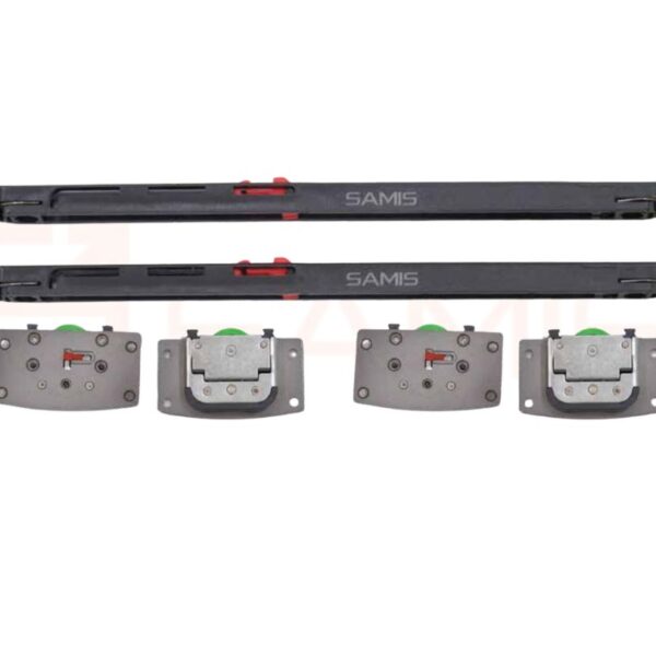 Shock absorbing wardrobe wheels