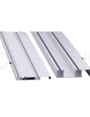 Wardrobe sliding rails with shock absorbers