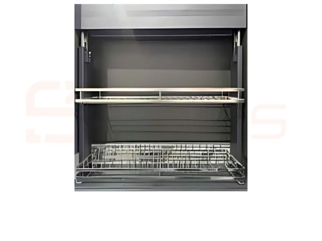 Electric lifting dish rack