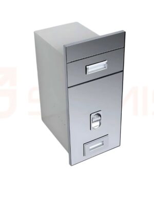 Thùng gạo màu bạc