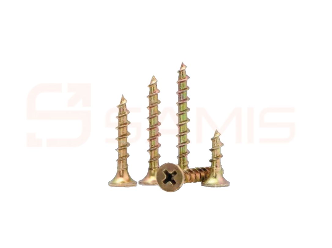 Wide thread wood screws